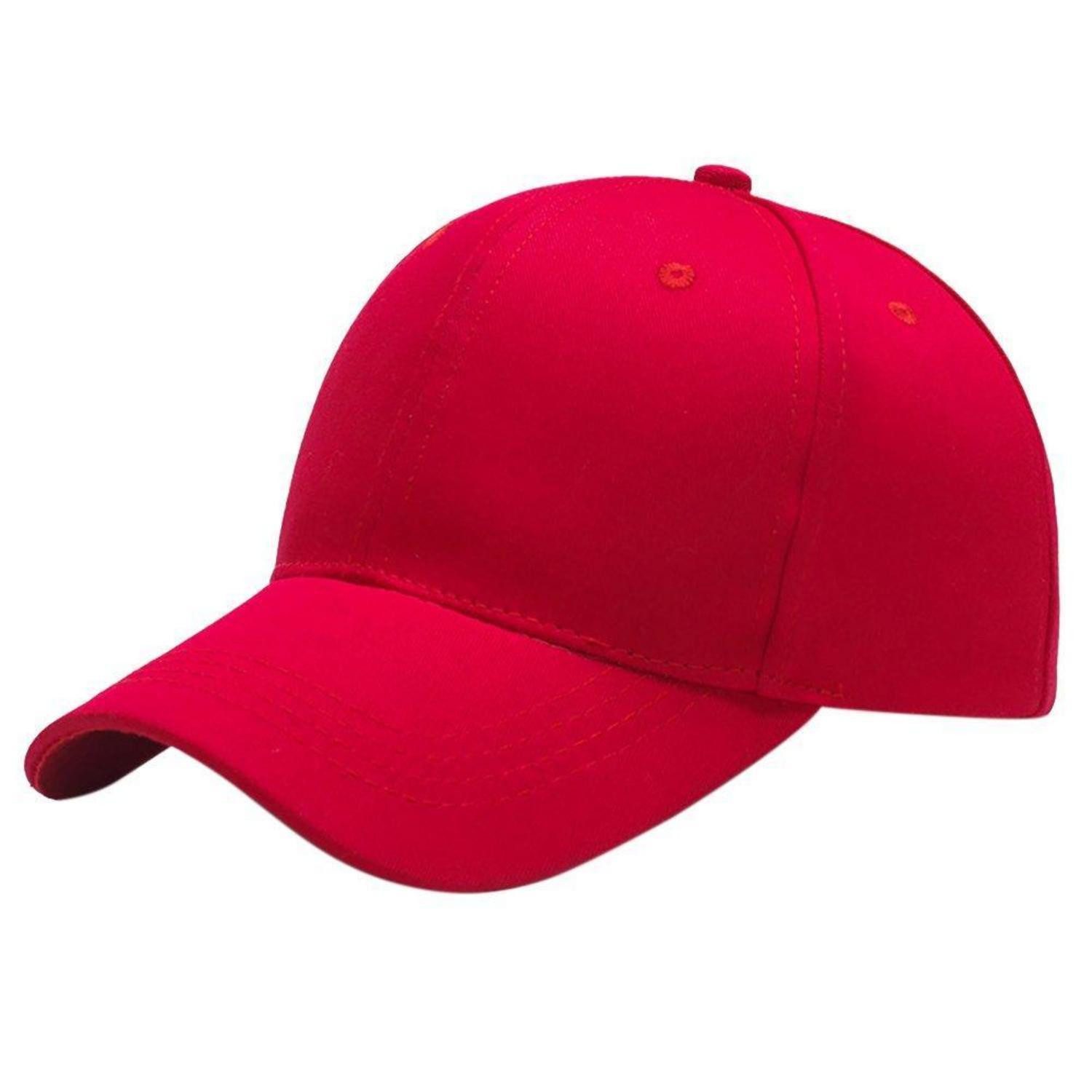 LuxusKollektion Baseball Cap Baseball Cap Herren Damen Unisex Verstellbar Outdoor Einheitsgröße Rot