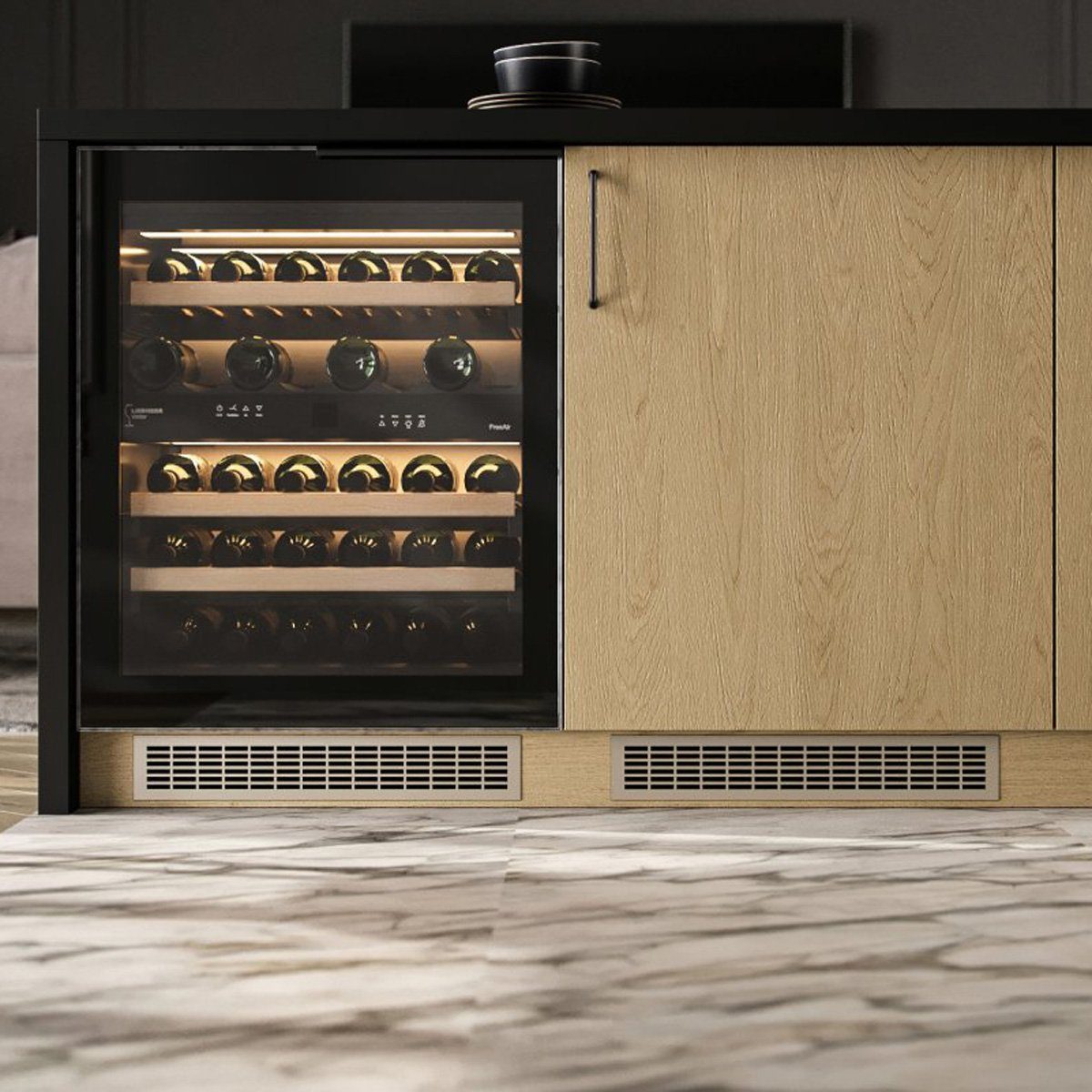 MS Beschläge Lüftungsgitter Stegblech Aluminium-Gitter 80x480mm gerade Lochung