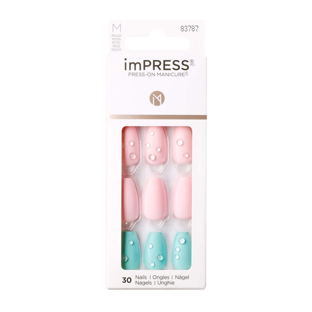 Kiss Nageldesign Zubehör Self-adhesive nails imPRESS Nails Dew Drop 30 pcs