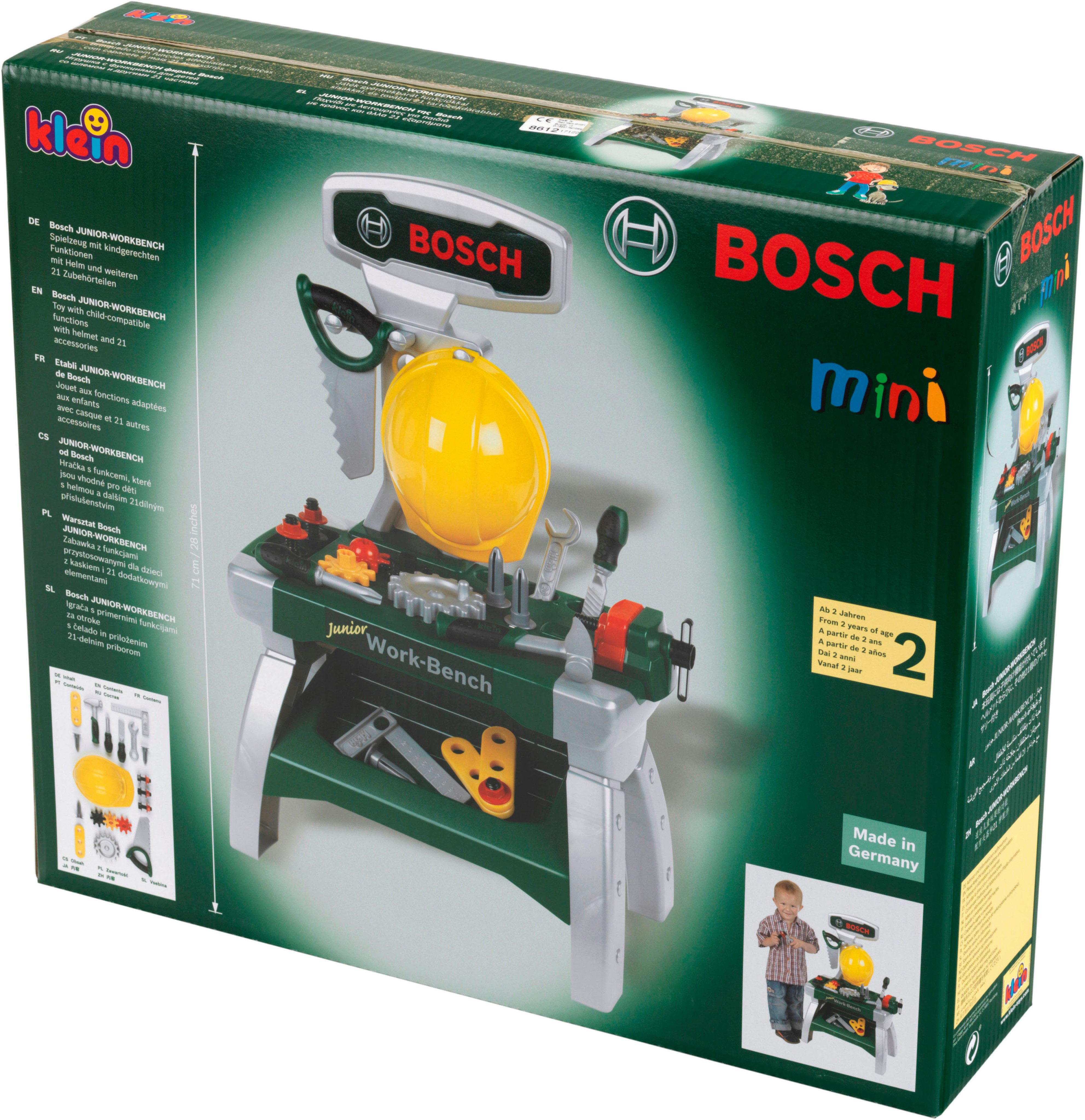 Klein Spielwerkbank BOSCH Werkbank Junior, Made in Germany