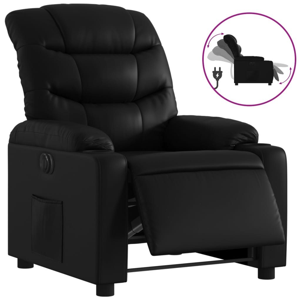 vidaXL Sessel Relaxsessel Elektrisch Schwarz Kunstleder günstig online kaufen