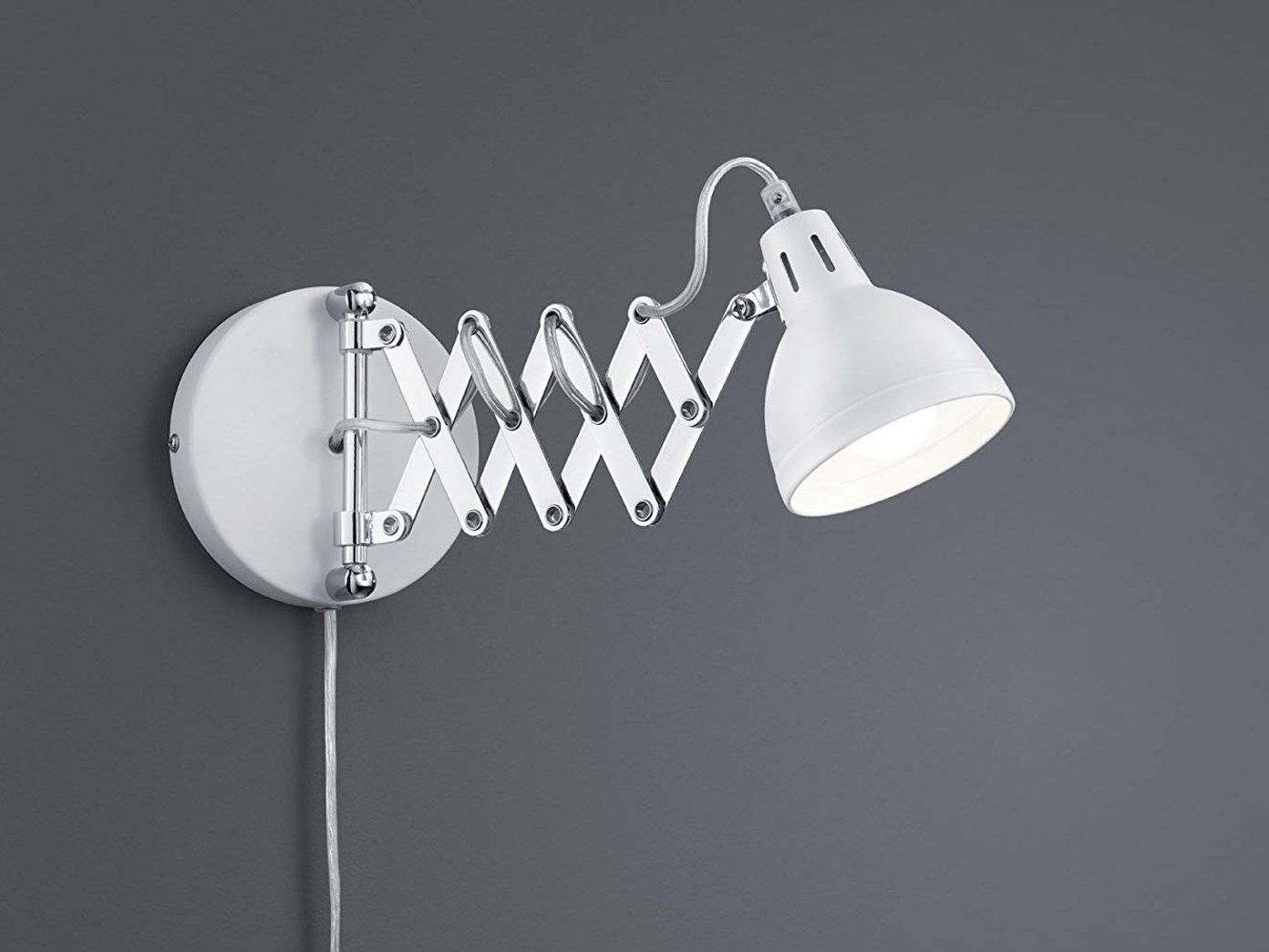 TRIO LED Wandleuchte, mit Kabel & Schalter für Steckdose Scherengelenk  Lesearm Vintage Retro Industrial Nachttischlampe online kaufen | OTTO
