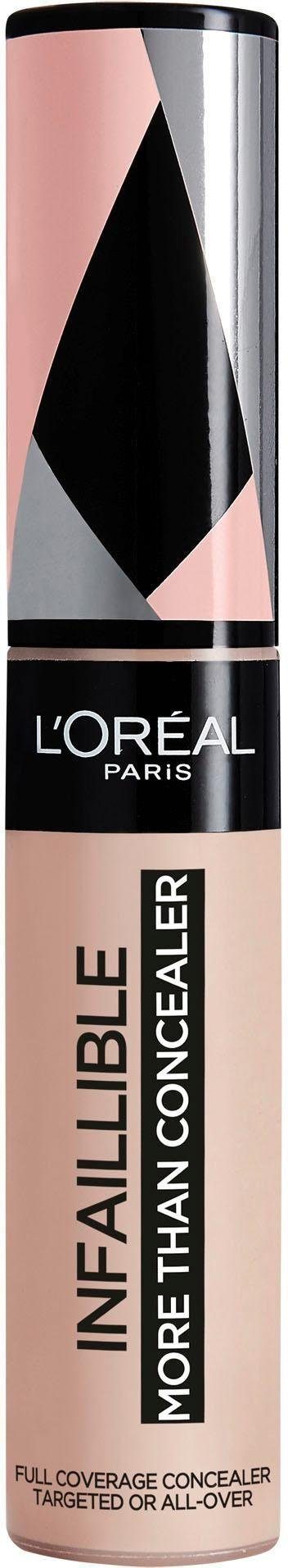L'ORÉAL PARIS Concealer INFAILLIBLE 24h MORE THAN CONCEALER, hohe Deckkraft, Alleskönner: Abdecken, Auffrischen, Konturieren
