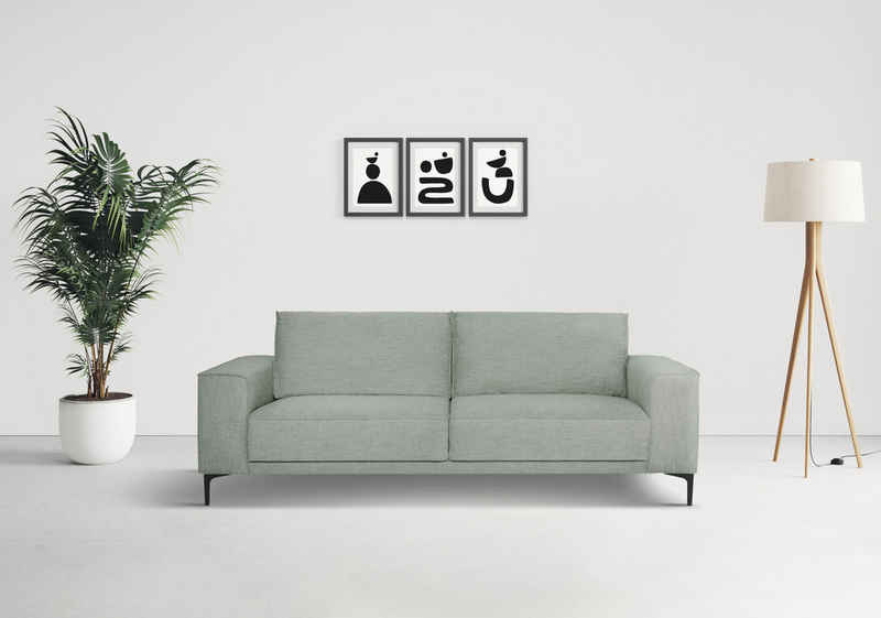 Places of Style 3-Sitzer OLAND 224 cm, im zeitlosem Design und hochwertiger Verabeitung