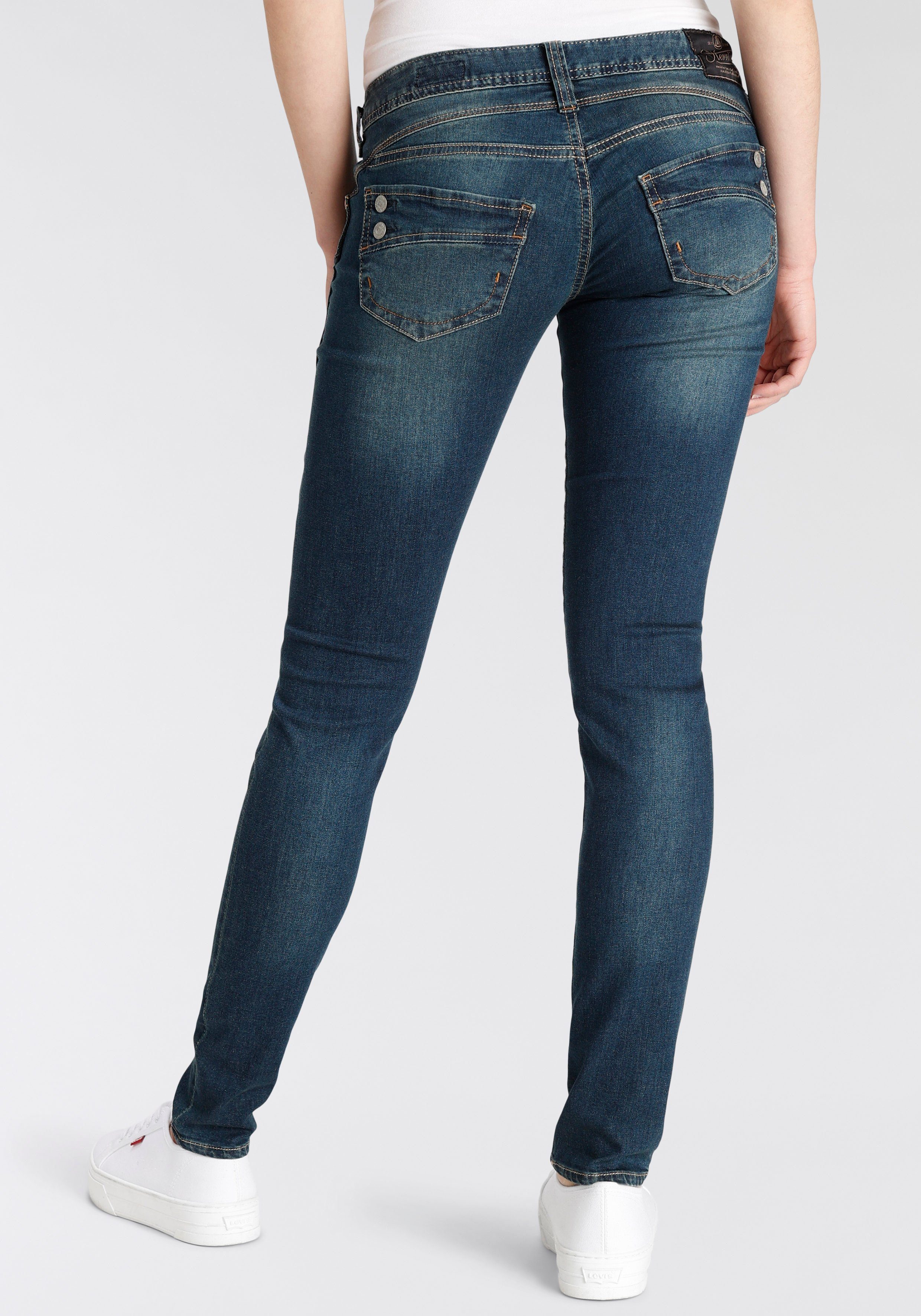 Herrlicher Röhrenjeans Jeans Piper Slim Organic Denim umweltfreundlich dank  Kitotex Technology