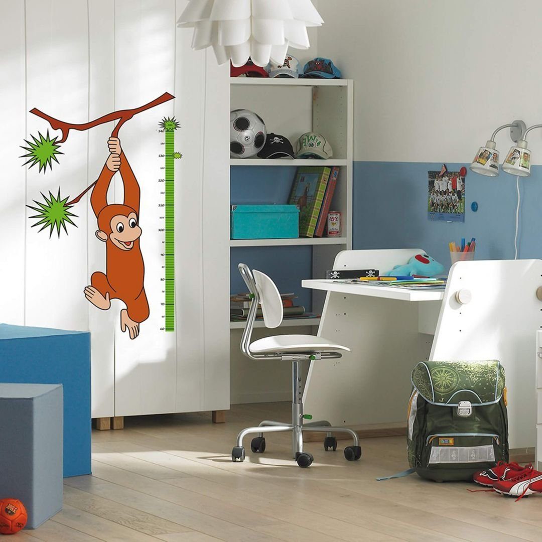 Wizard + Genius Wandtattoo Wandsticker kleiner Affe Messlatte für Jungs  Kinderzimmer Wandtattoo, Wohnzimmer Wandbild modern