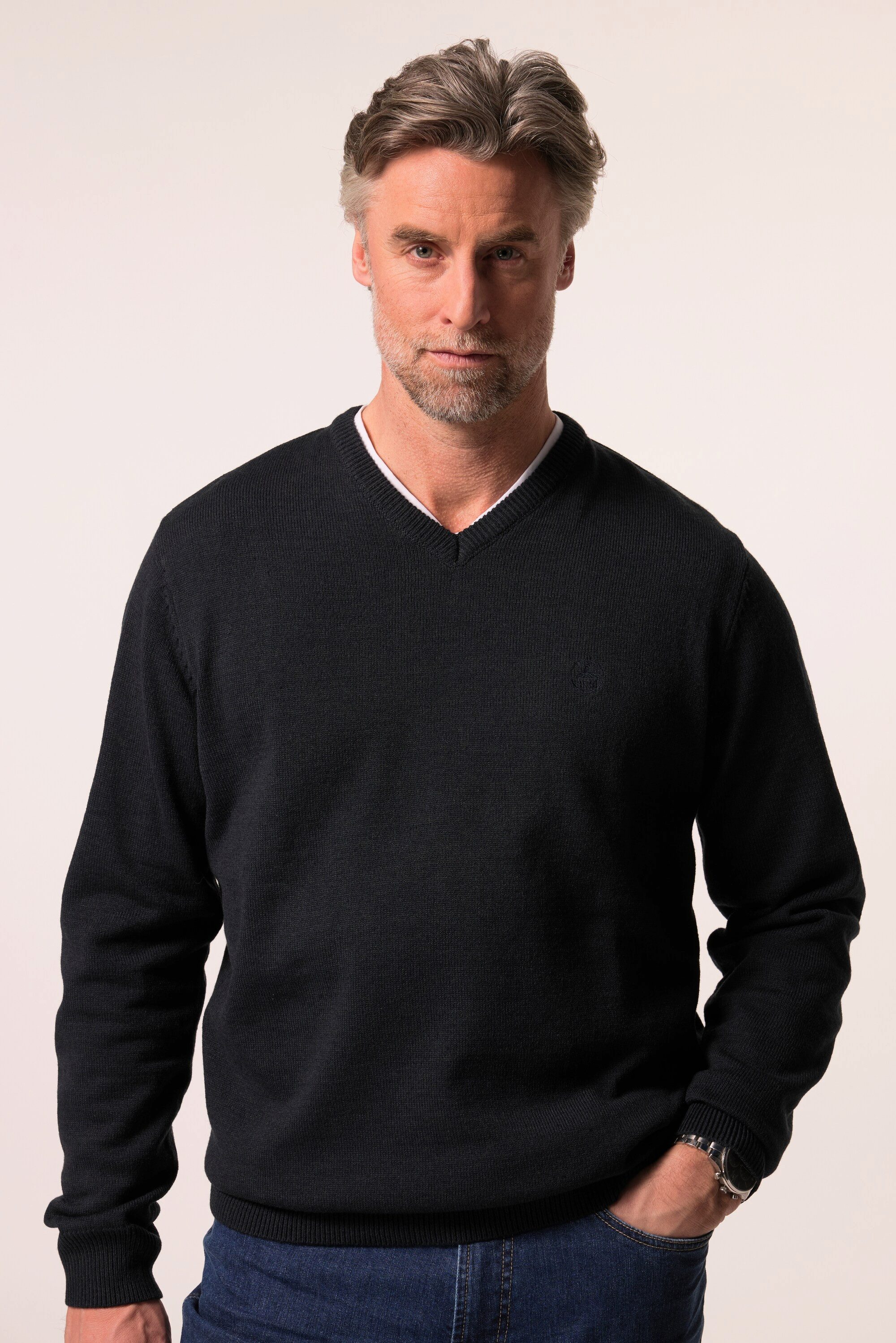 Boston Park Rundhalspullover Boston Park Pullover V-Ausschnitt bis 84/86 günstig online kaufen