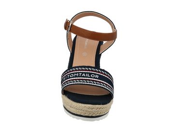 TOM TAILOR Tom Tailor Damen 3290207 Sandaletten schlicht Logo-Print, Decksohlen-Print Sandalette