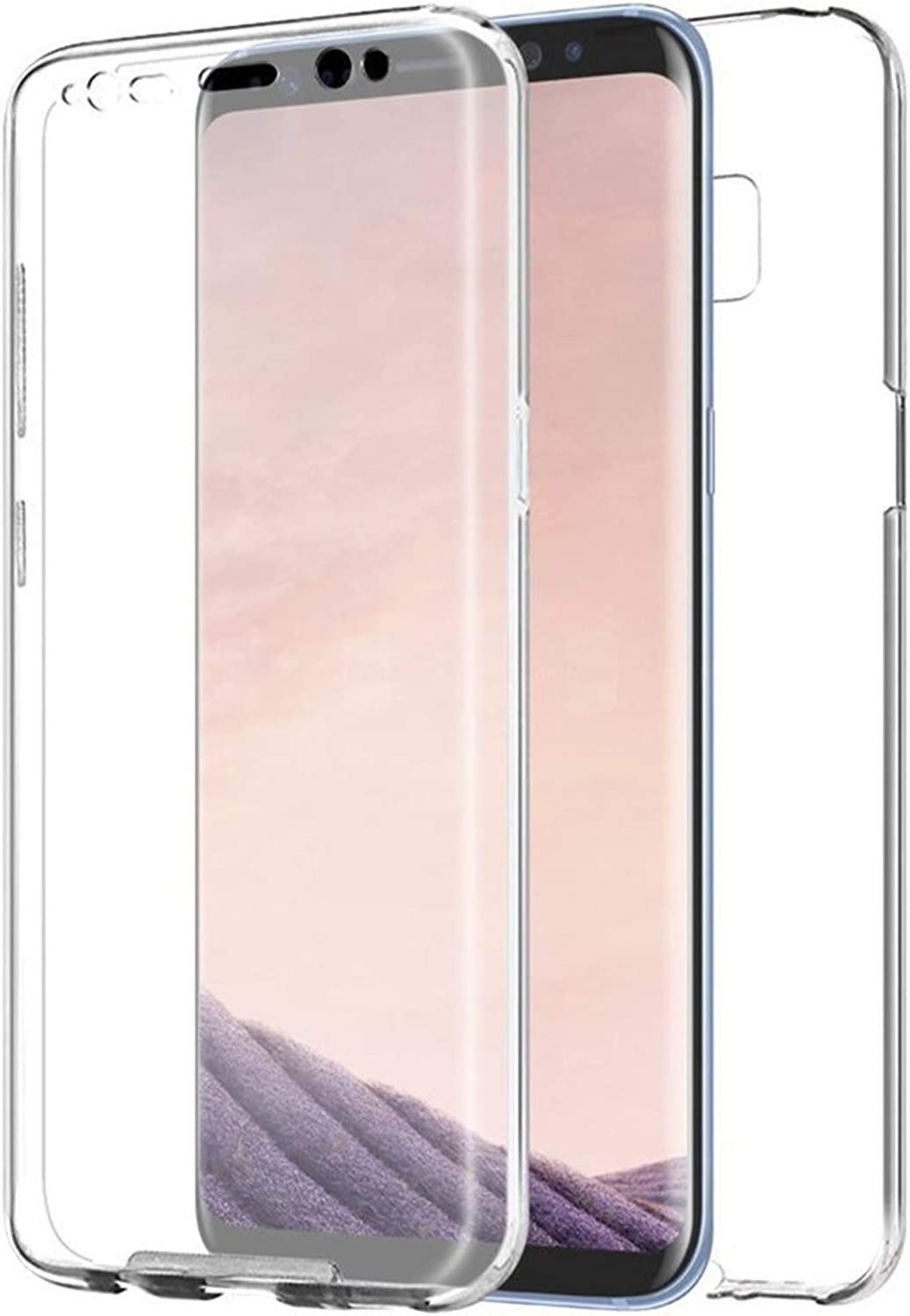 Wisam Smartphone-Hülle Full Cover Für Samsung Galaxy A8 Plus 2018 Silikon 6,0" TPU 360° 15,24 (6,0 Zoll)