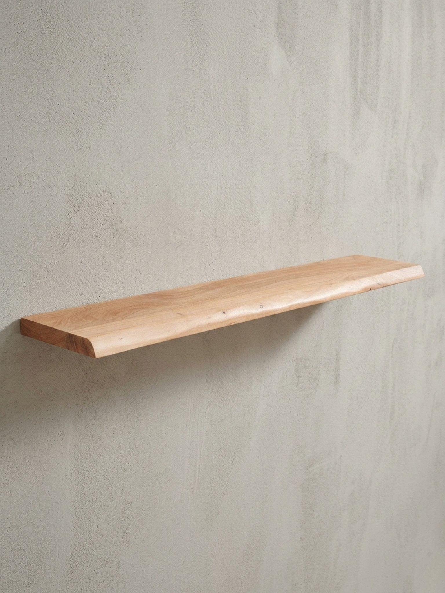 KADIMA DESIGN Wandregal Rustikales Hängeregal aus Akazienholz, Einzigartiges Unikat
