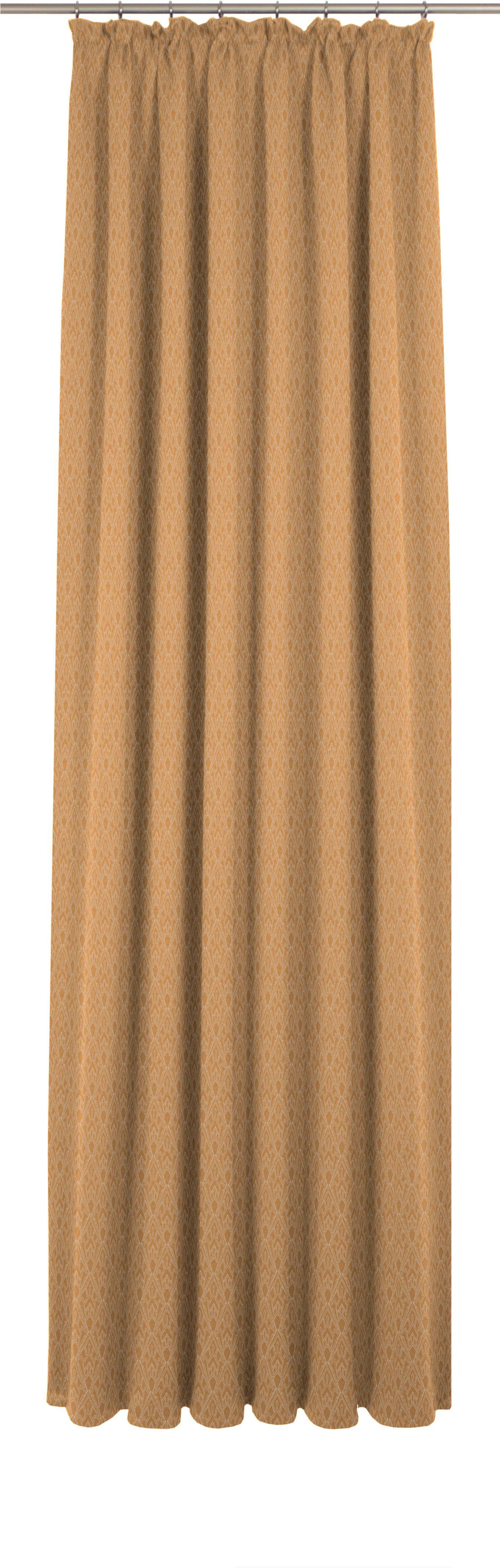 Adam Vorhang Urban Cactus (1 St), Kräuselband, blickdicht, Jacquard, aus 100% Bio-Baumwolle