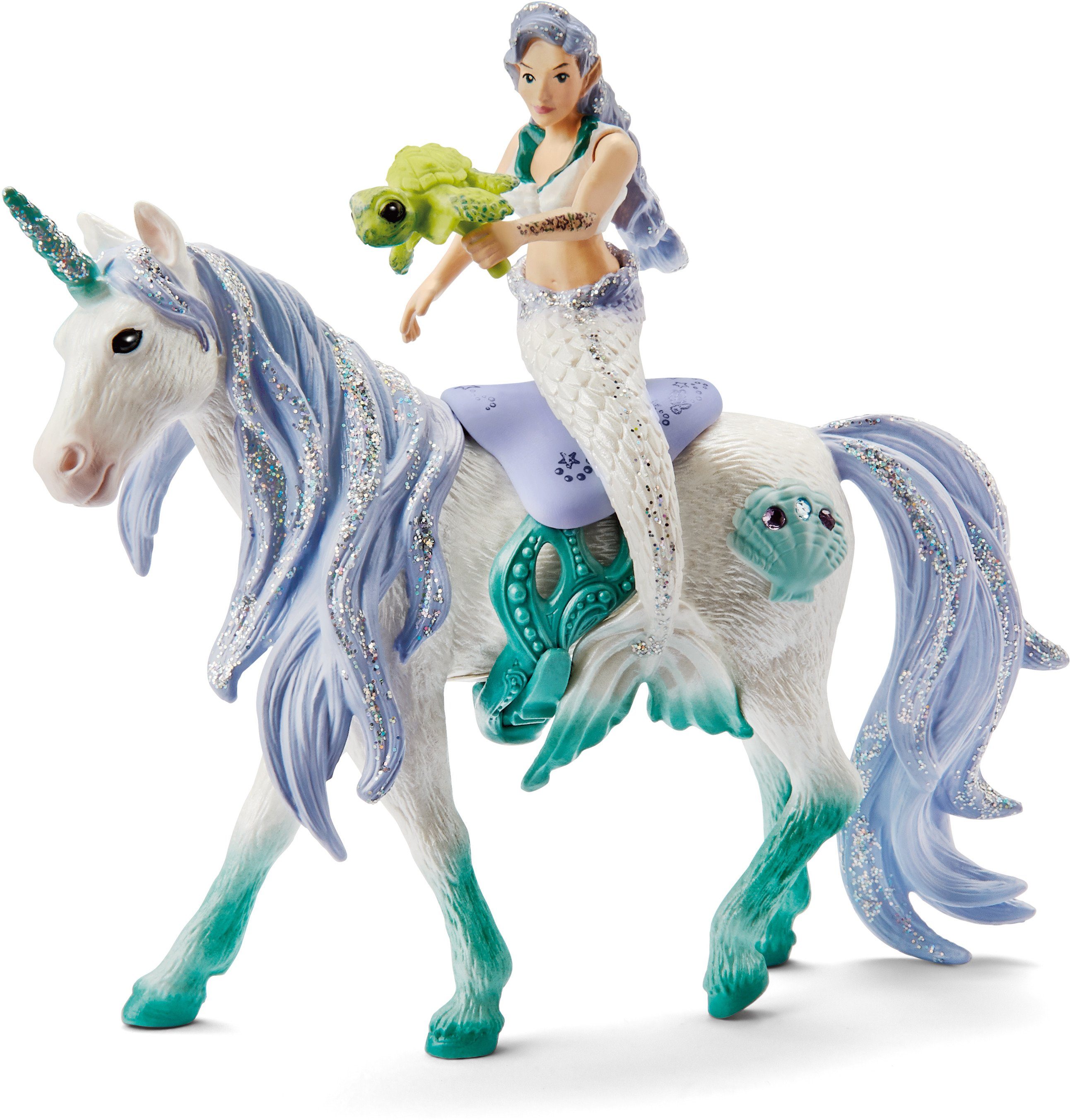 Image of Schleich® Spielfigur »bayala, Meerjungfrau auf Meereseinhorn (42509)«