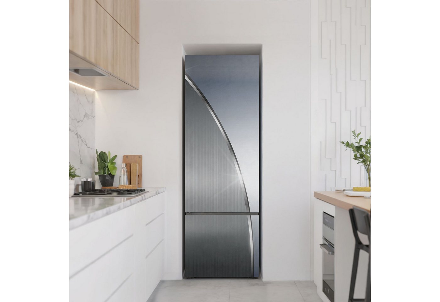 Thumbnail - Tulup Magnetfolie Kühlschrank Magnetmatte Metallisches Muster Folie Schutz