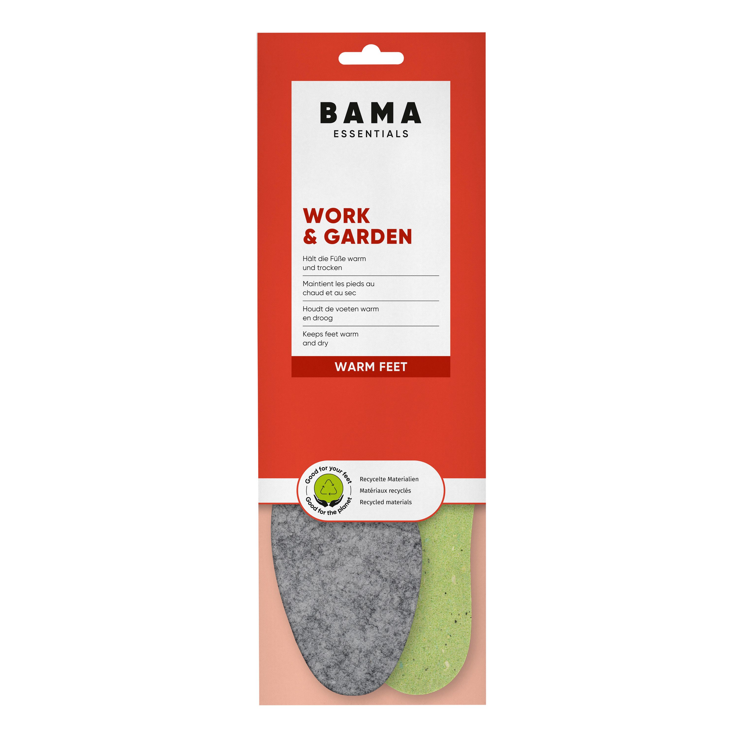 BAMA Group Einlegesohlen Work & Garden - Filzsohle für starke Beanspruchung