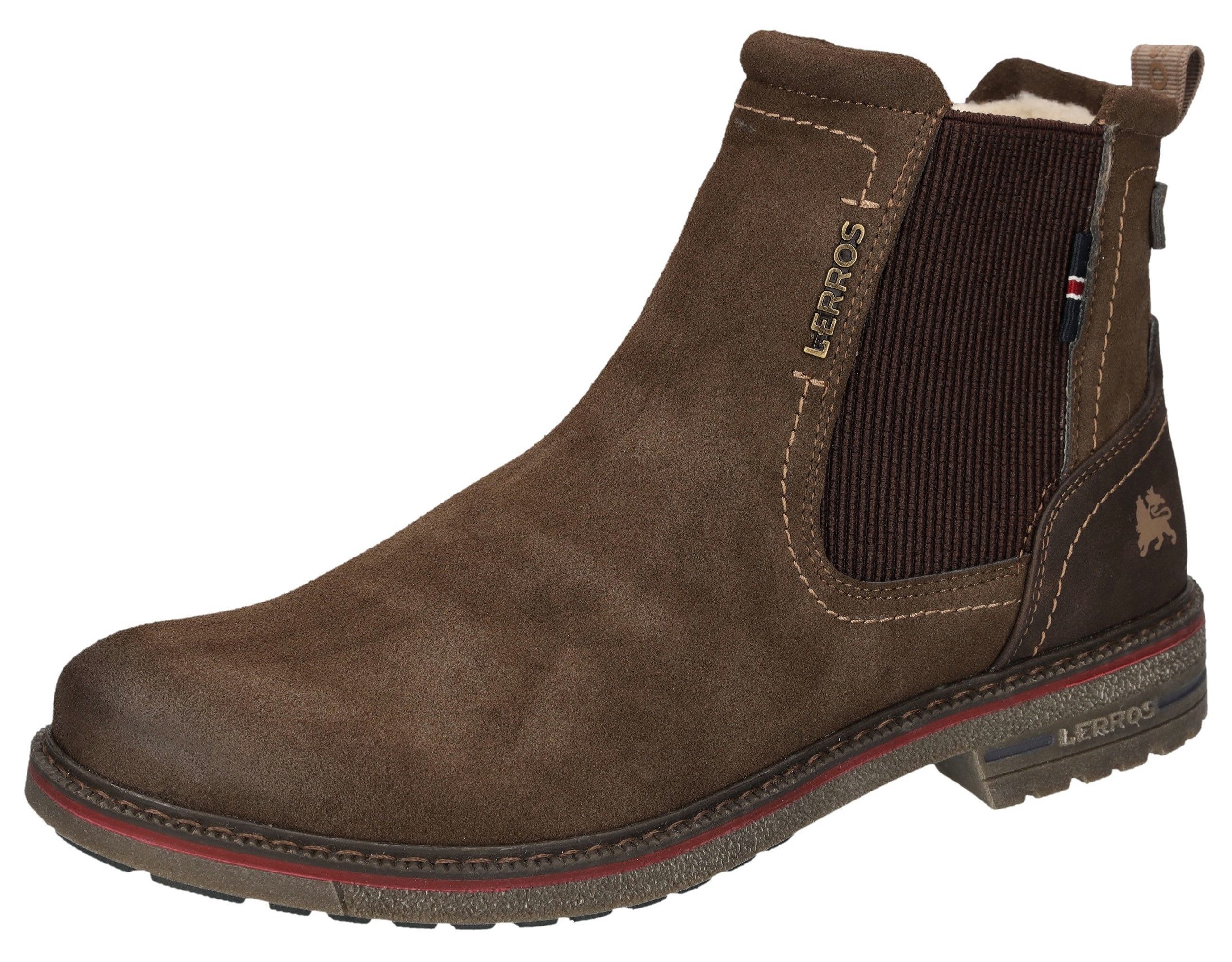 LERROS Chelseaboots Schlupfstiefel, mit Reißverschluss, Winterboots mit Warmfutter