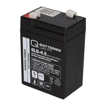Q-Batteries Q-Batteries 6LS-4.5 6V 4,5Ah Blei-Vlies Akku AGM VRLA Bleiakkus
