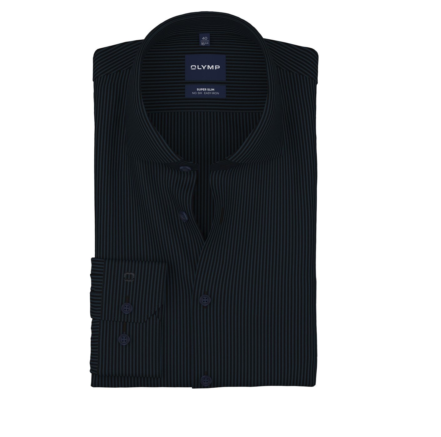 OLYMP Langarmhemd No. Six Businesshemd, Royal-Kentkragen, Super Slim