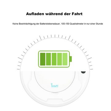 KINSI Nass-Trocken-Saugroboter 3 in 1 Intelligenter Bodenfeger, Staubsauger Roboter