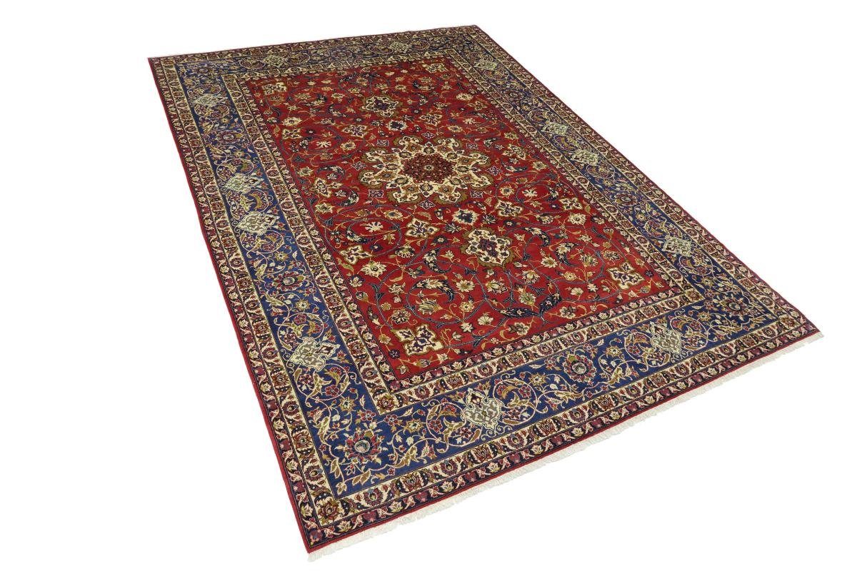 Orientteppich Isfahan 301x409 Nain mm Handgeknüpfter rechteckig, 8 Perserteppich, Höhe: Trading, Orientteppich 