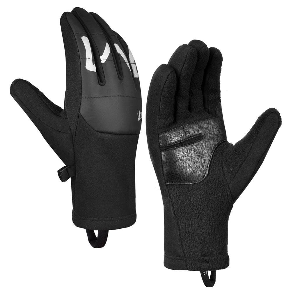 Daskoo Skihandschuhe Winter Fahrrad Handschuhe 2 Stil Wasserdicht Ski Winterhandschuhe (Pack) schwarz