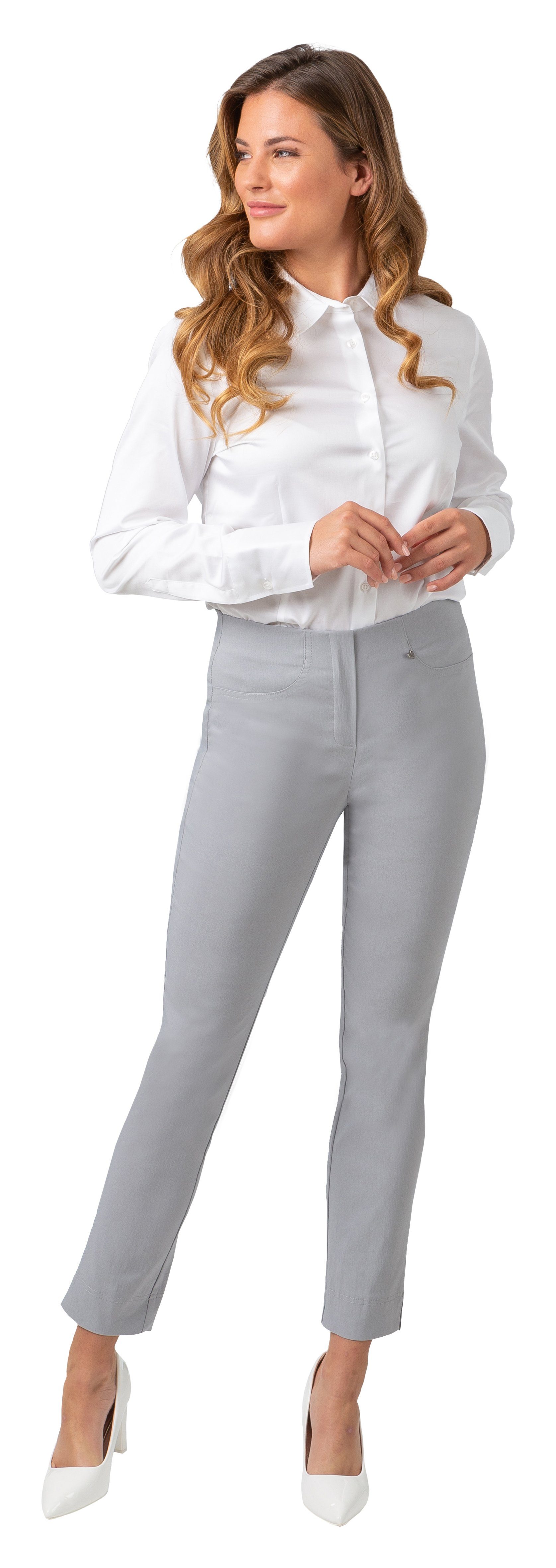 Gio Milano Stretch-Hose Gio-Sarah-6201-2010 Stretch Hose mit schmalem Bein ohne Verschluss