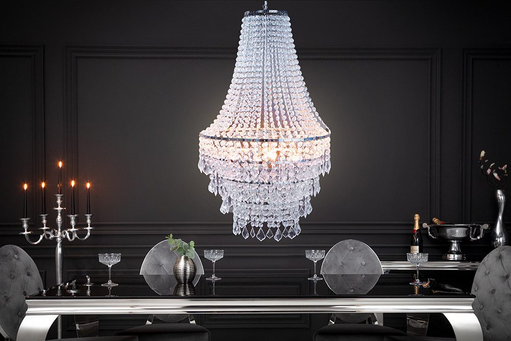 riess-ambiente Kronleuchter ROYAL XL 105cm transparent, ohne Leuchtmittel, Barock Design