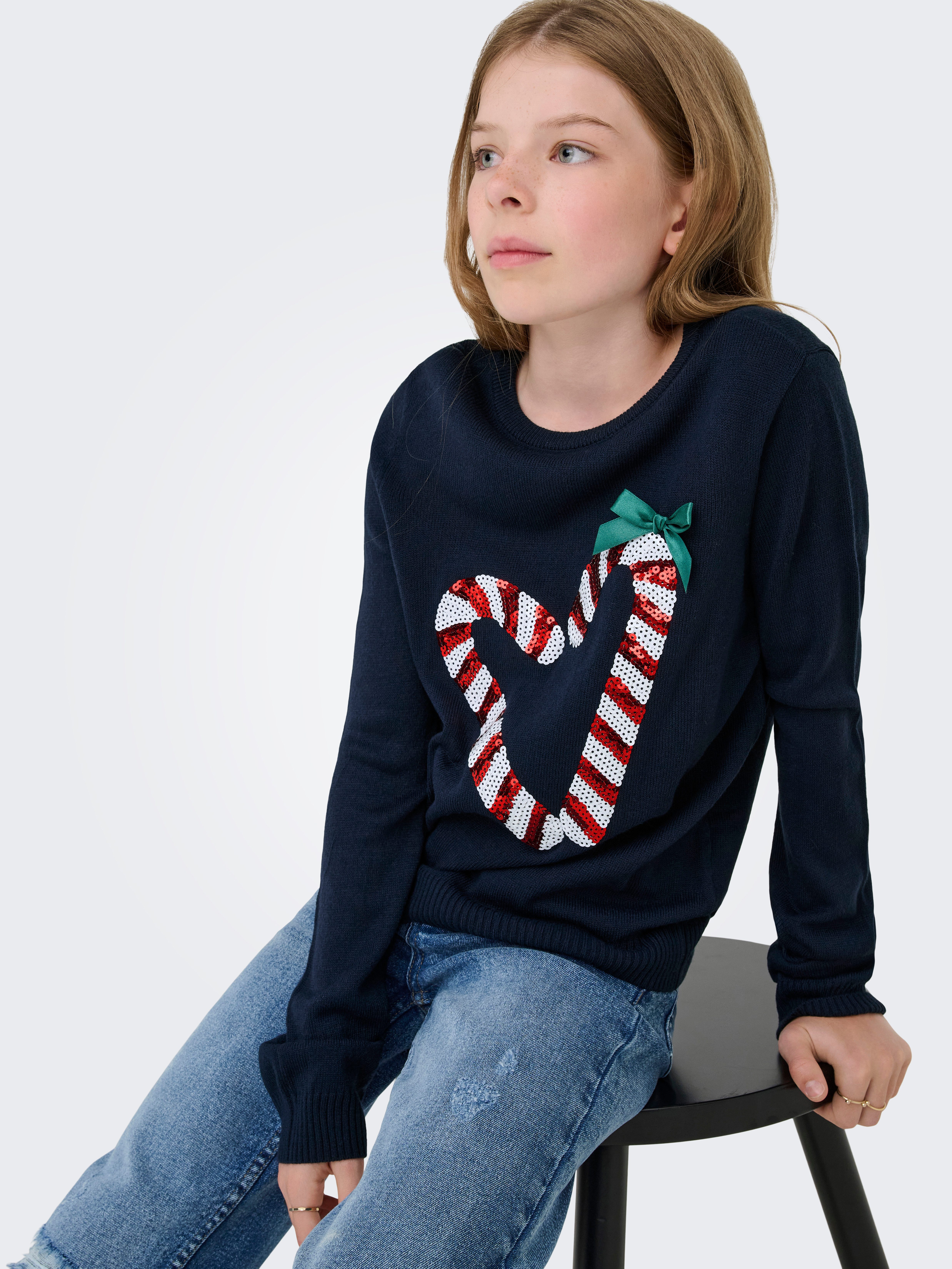 KIDS ONLY Weihnachtspullover KOGXMAS SHINE LS ONECK BOX KNT