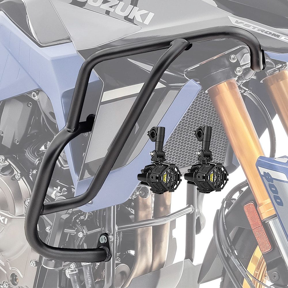 Motoguard Motor-Schutzhülle Set Sturzbügel + Scheinwerfer für Suzuki V-Strom 800 DE 23-25 HG20 sch