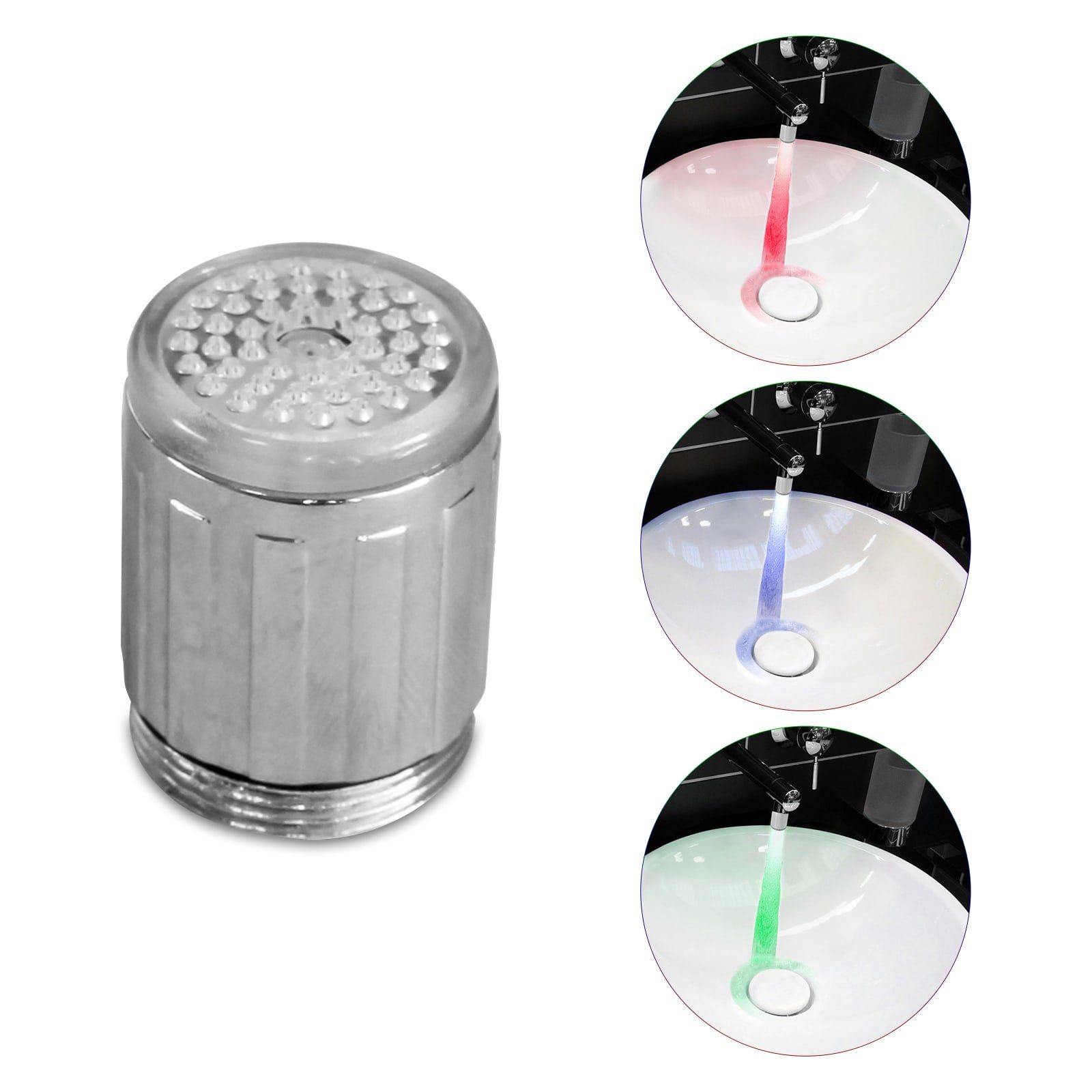 EAXUS Waschtischarmatur LED Wasserhahnaufsatz - RGB günstig online kaufen