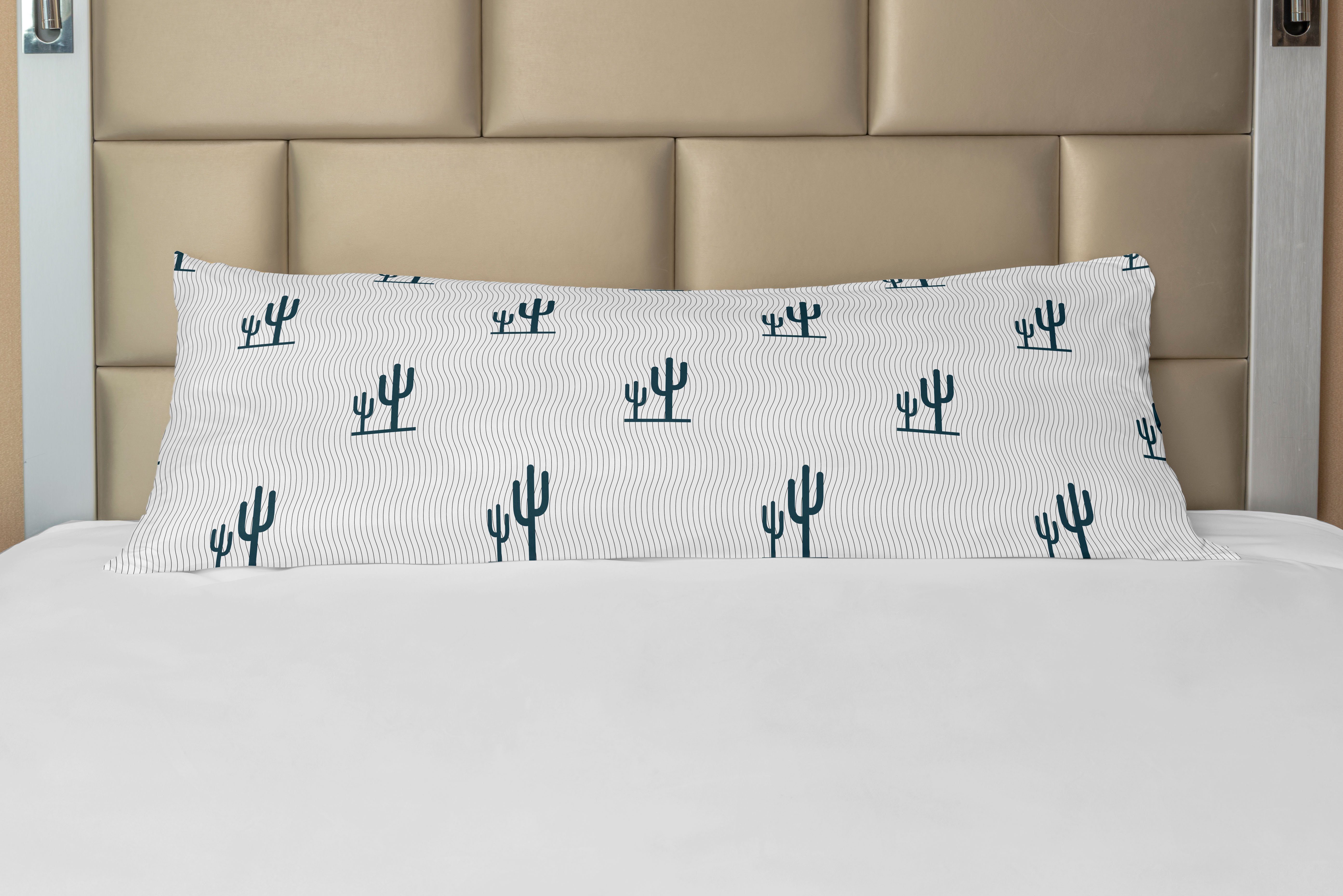 Langer Motiv Mexican Saguarokakteen Kissenbezug, Deko-Akzent Kaktus Seitenschläferkissenbezug Abakuhaus,