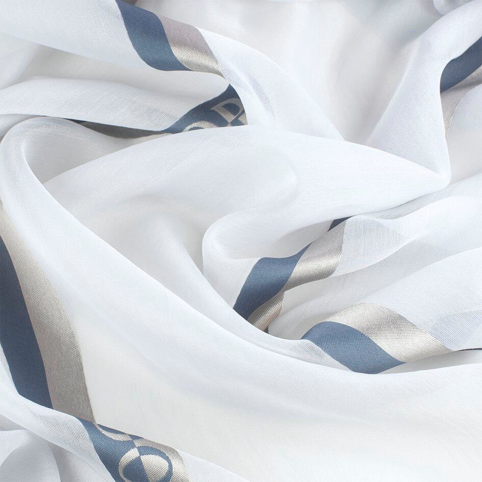 STRIPES LOGO Vorhang (1 Joop!, Textil, LIVING sind Fertigvorhang, Stoffe St), komplett transparent, lichtdurchlässig JOOP! Leichte -