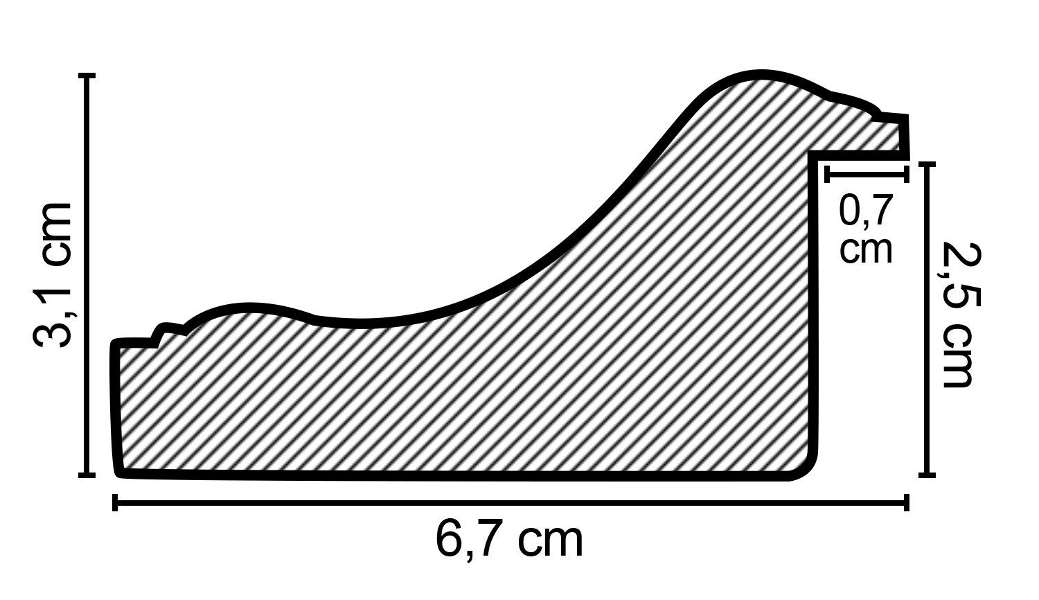 Einzelrahmen Bilderrahmen Vienna, (1 Stück), 20x20 cm, Schwarz Gold, Holz
