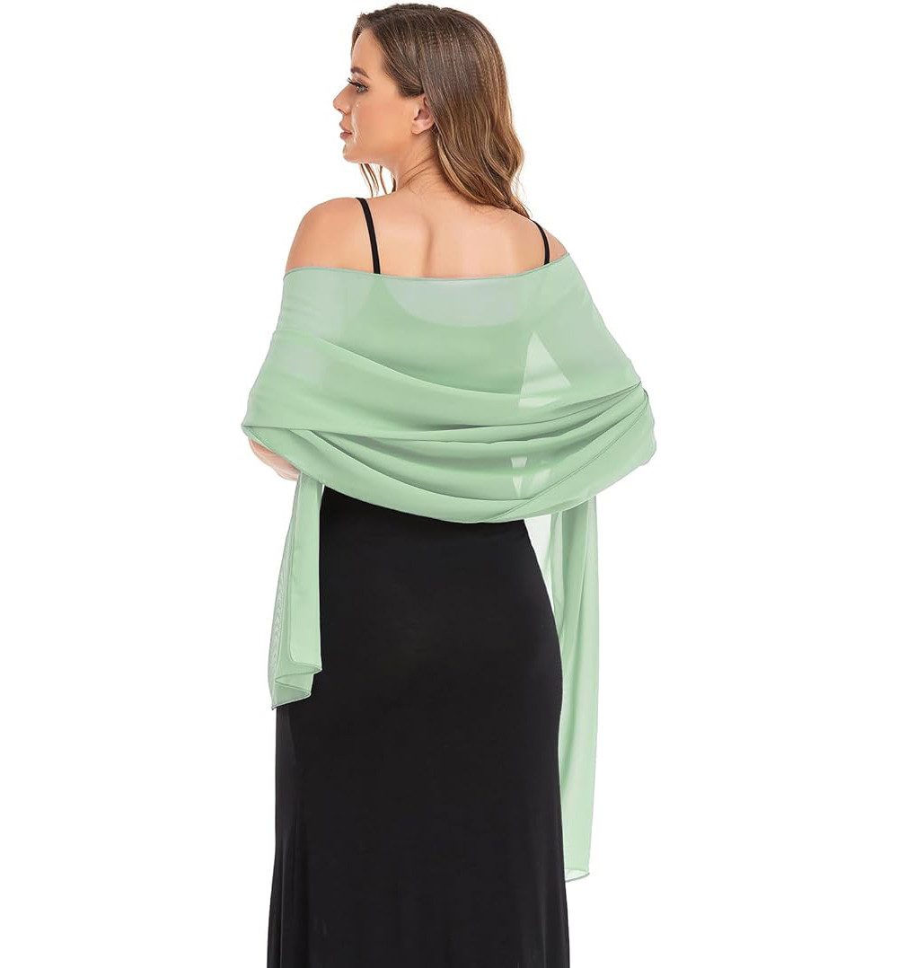 Zaewry Modeschal Damen Schal – Elegante leichte Stola, weich fließend, (1-St), ideal für Abendkleid, Hochzeit & festliche Anlässe – Bild 2 von 2