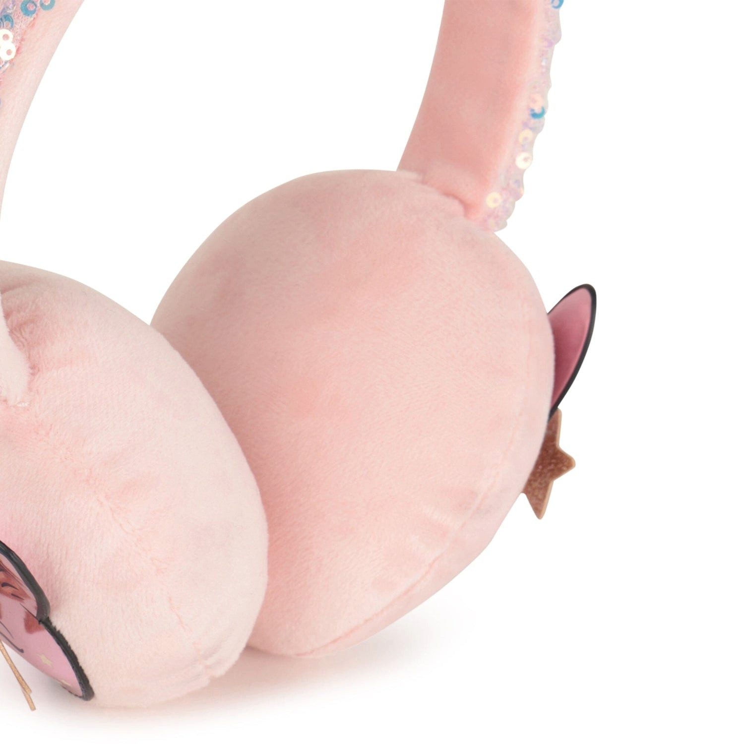 Billieblush Ohrenwärmer BILLIEBLUSH Ohrwärmer rosa mit Katzenapplikation & Pailletten
