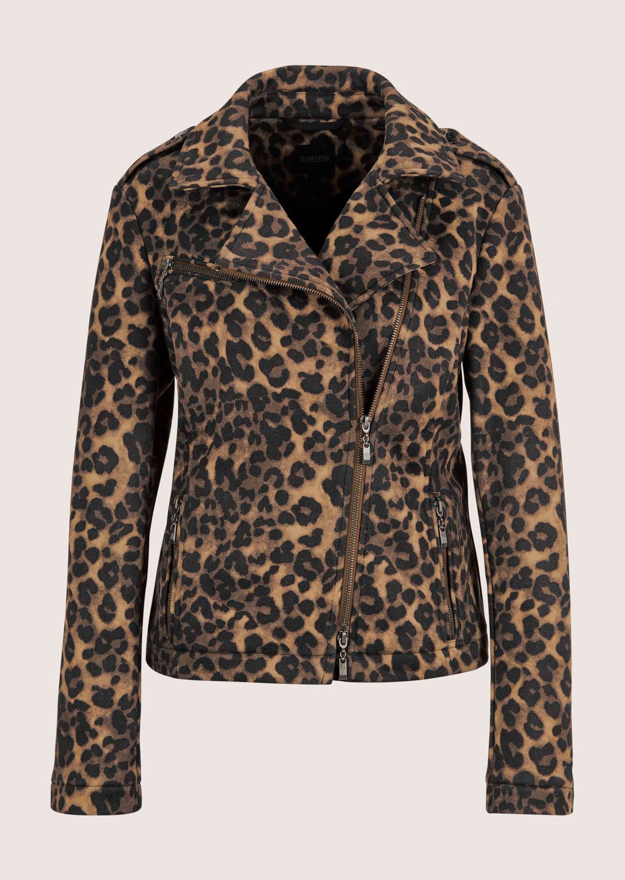 Outdoorjacke Trendige Biker-Jacke mit Reißverschluss