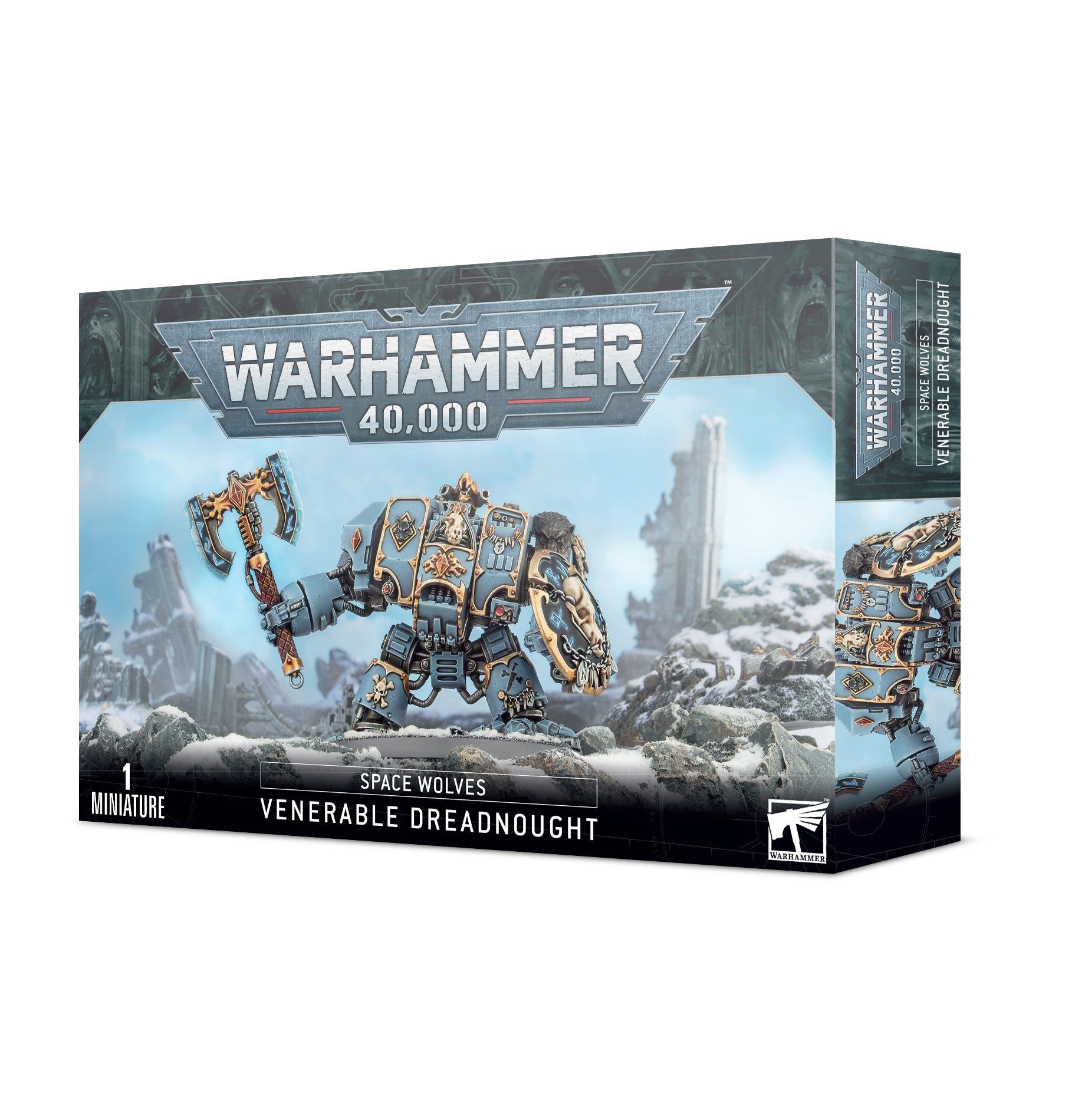Games Workshop Spielfigur Warhammer 40.000 Space Wolves Venerable Dreadnoug günstig online kaufen