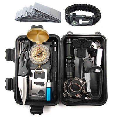 BEARSU Multitool »Außen Notfall Survival Kit, Selbsthilfe Survival Kit Set Outdoor Multi-Tool Rettungsdecken/Survival Armbändern«