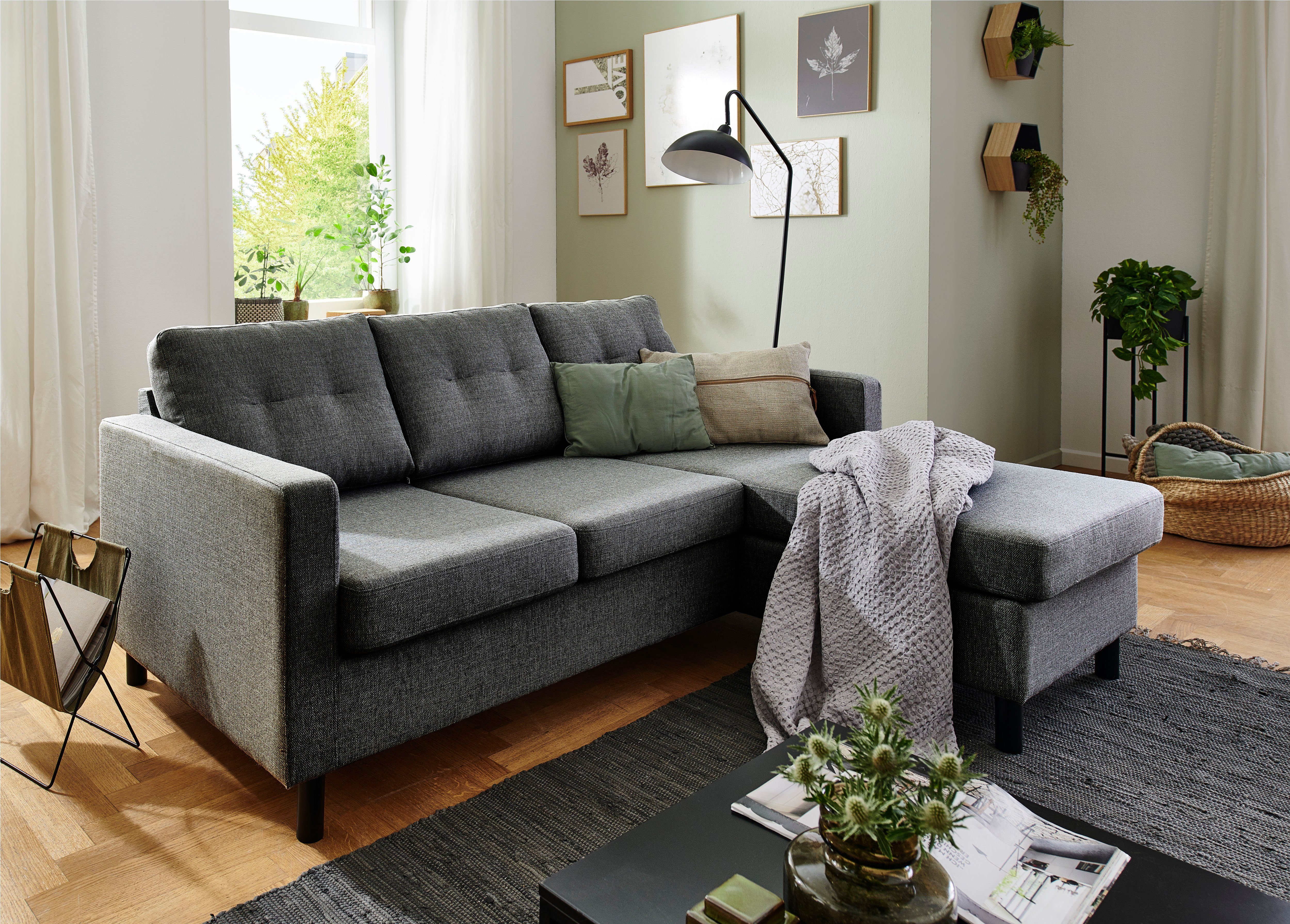 und im frei Raum Recamiere collection Tea, beidseitig home ATLANTIC Ecksofa, stellbar montierbar Ecksofa