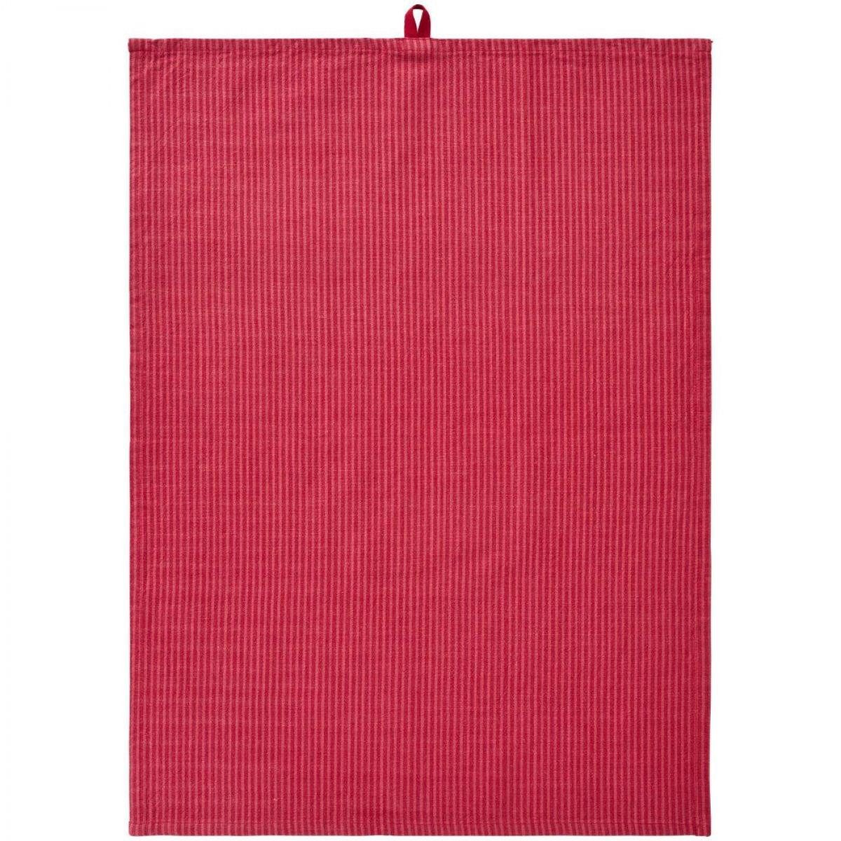 Ib Laursen Geschirrtuch Ib Laursen Geschirrtuch Daniella Himbeere Rot Gestreift (50x70cm)