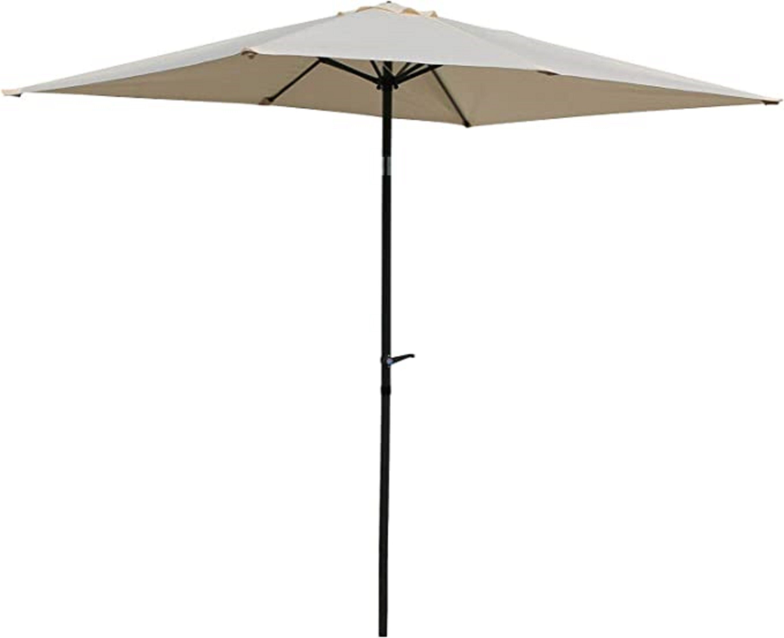 Gardissimo Rechteckschirm Sonnenschirm New Sunny 210 x 140 cm, LxB: 240x210 cm, Spar-Set, 1 Schirm, mit Kurbel knickbar Windauslass UV-Schutz 50+ – Bild 2 von 5