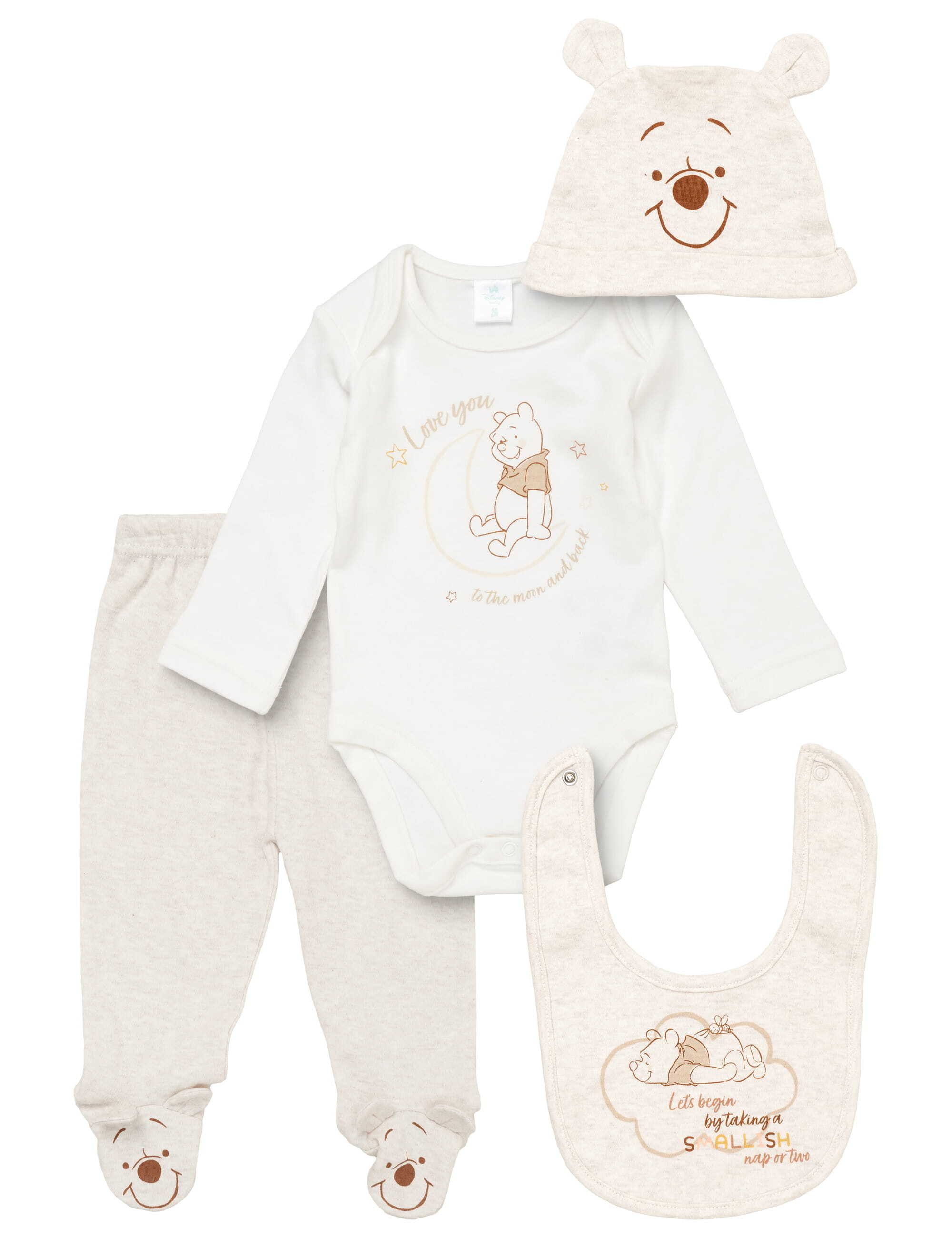 Disney Langarmbody Set Winnie Pooh (4-tlg)