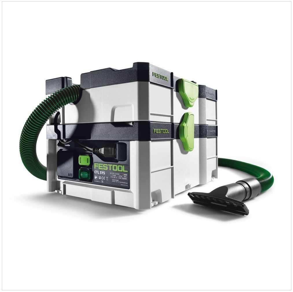 FESTOOL Absauganlage CTL SYS Cleantec Absaugmobil 4,5l Staubkl. L (584173) + Tragegurt