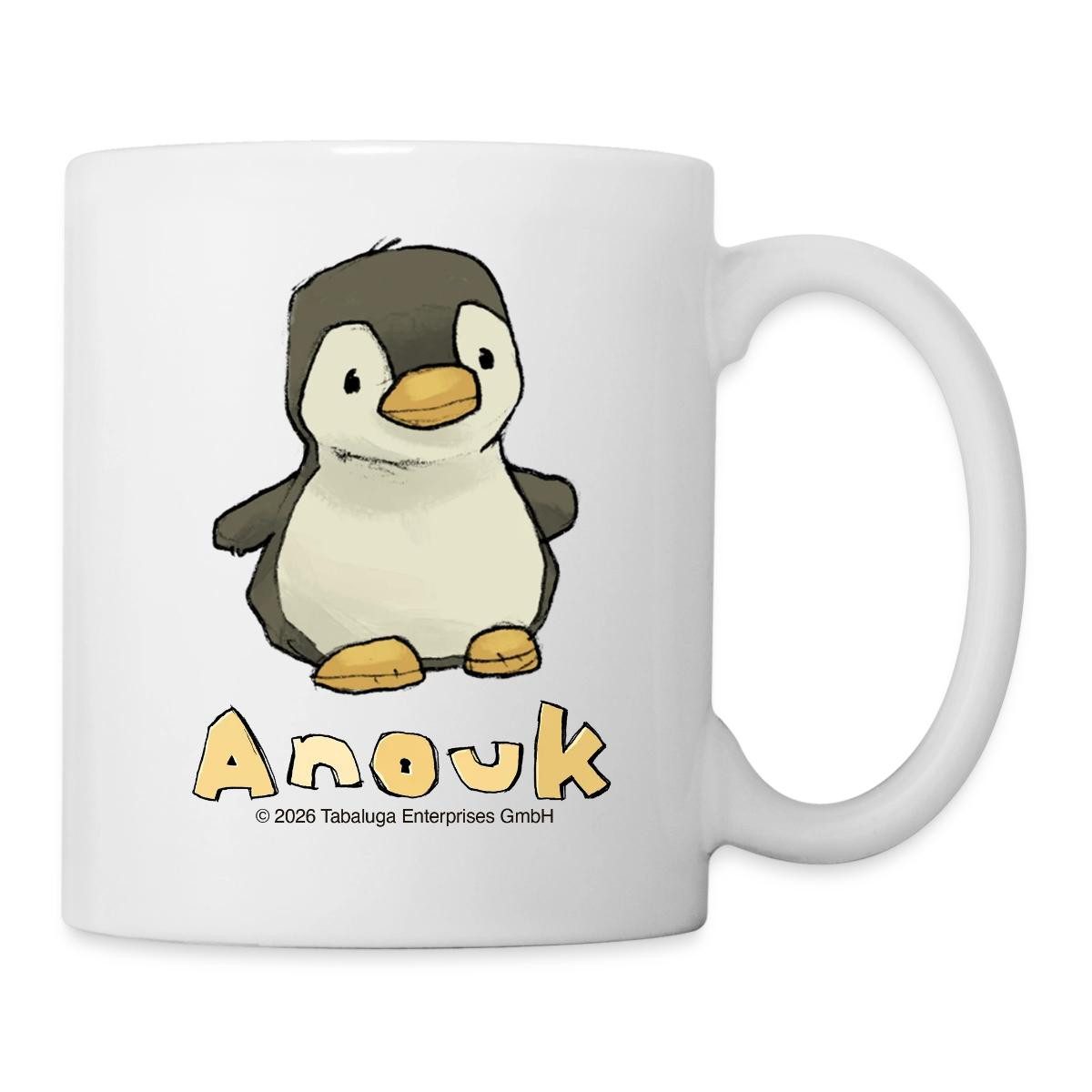 Spreadshirt Tasse Anouk Pinguin Pinebumm Tasse, Keramik