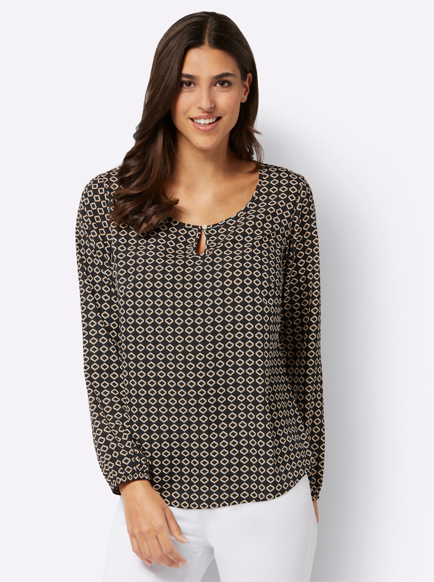 Klassische Bluse Schlupf-Bluse