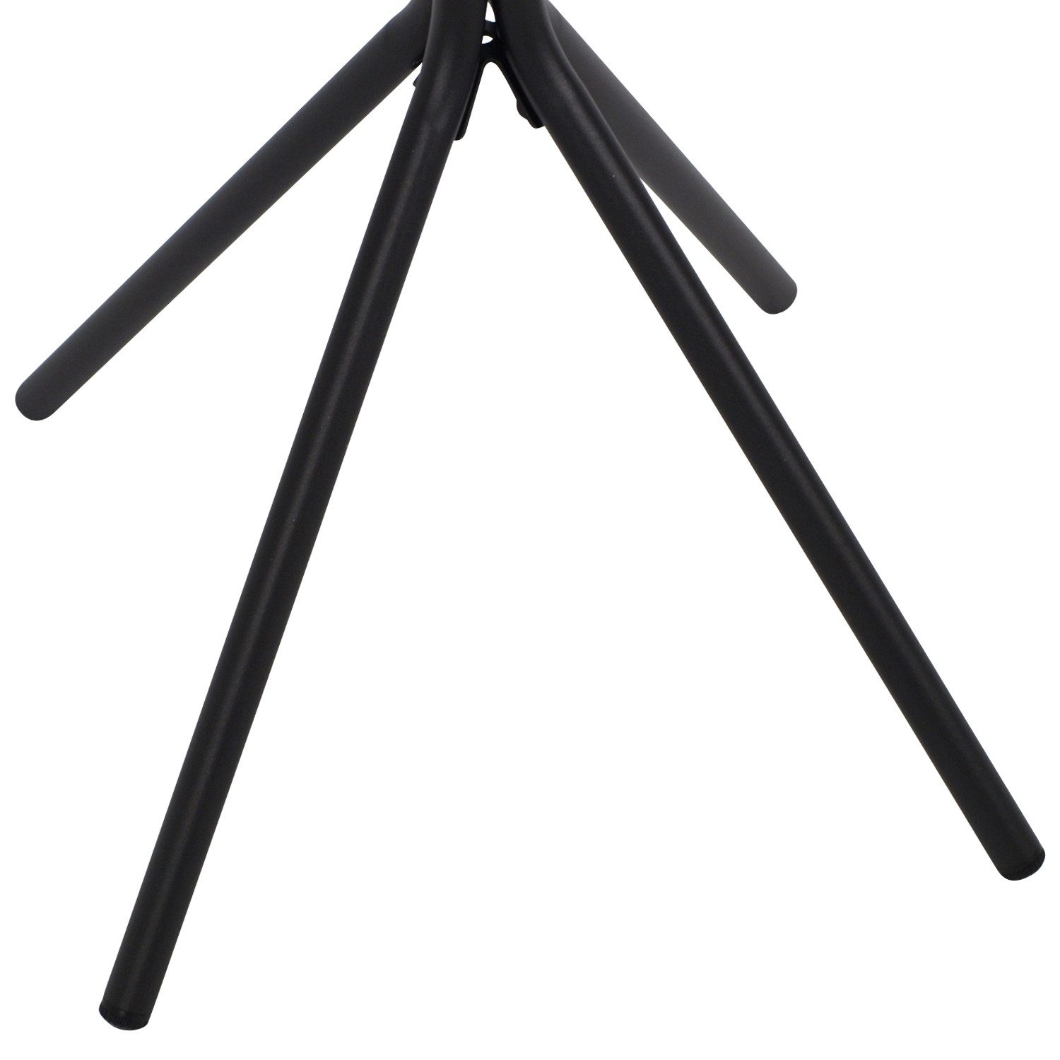 DEGAMO Gartentisch MILANO, 60cm rund, Metall anthrazit, Glasplatte schwarz
