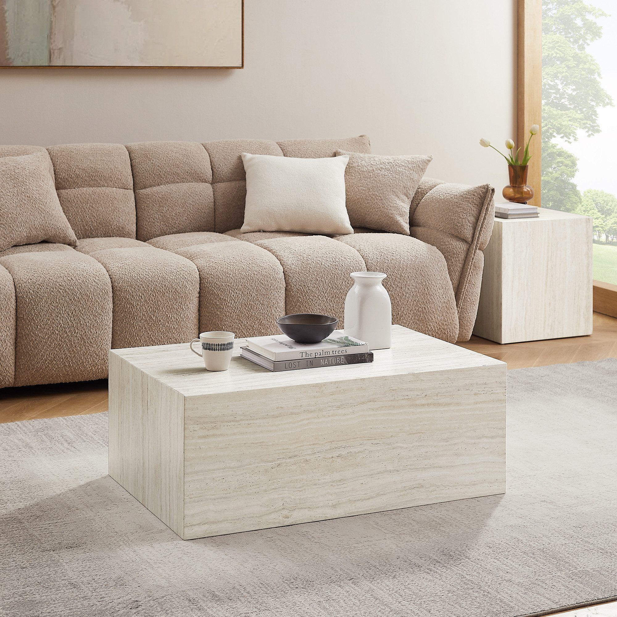 SalesFever Couchtisch "Almeria Couchtisch: Stilvoller Beistelltisch 90/60 c günstig online kaufen
