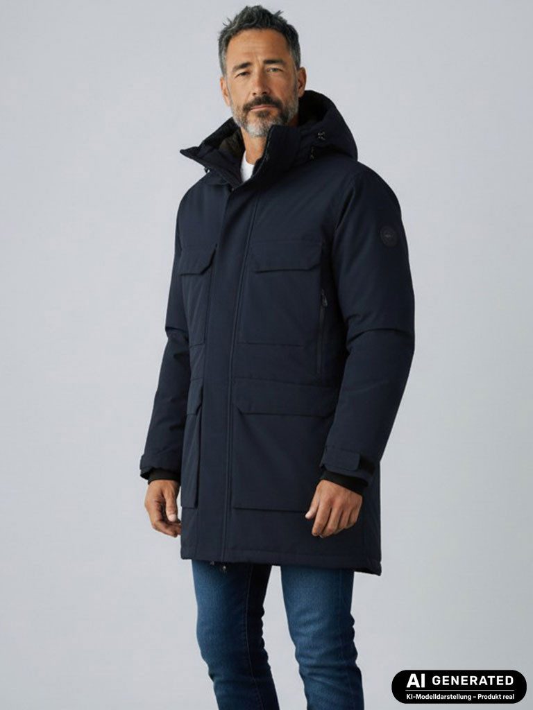 Blue Wave Funktionsjacke Marten Herren Funktionsparka Marten mit Steppfutter - Wasserdichte Jacke