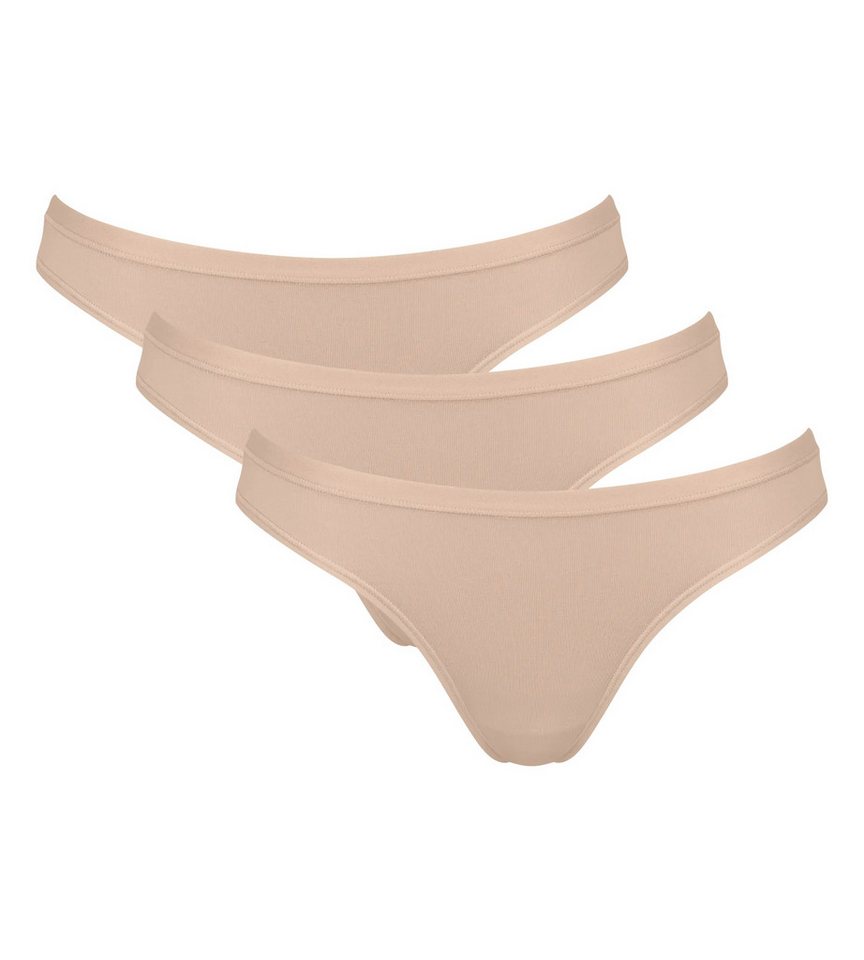 sloggi Minislip GO Daily Cotton (3er Pack) flacher Elastikbund, Baumwollmix, bequem, weich