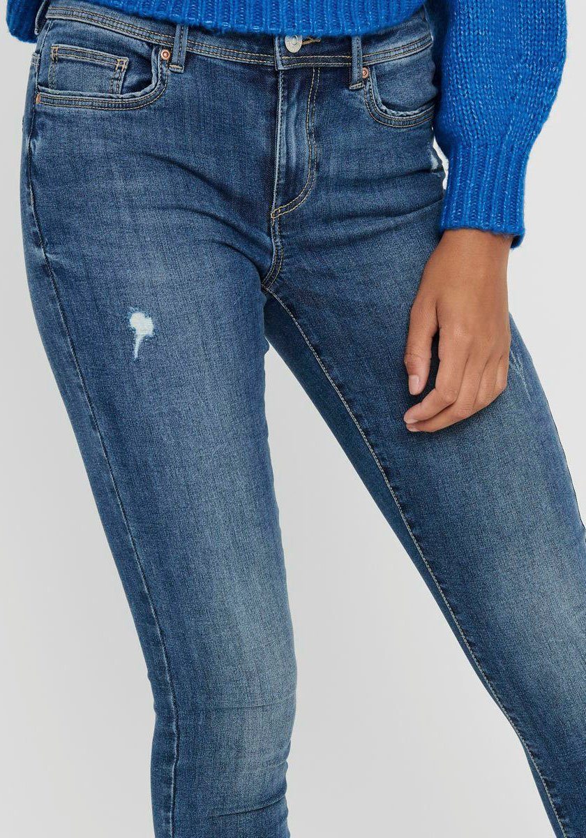 leichten ONLWAUW Destroyed Skinny-fit-Jeans mit Effekten ONLY