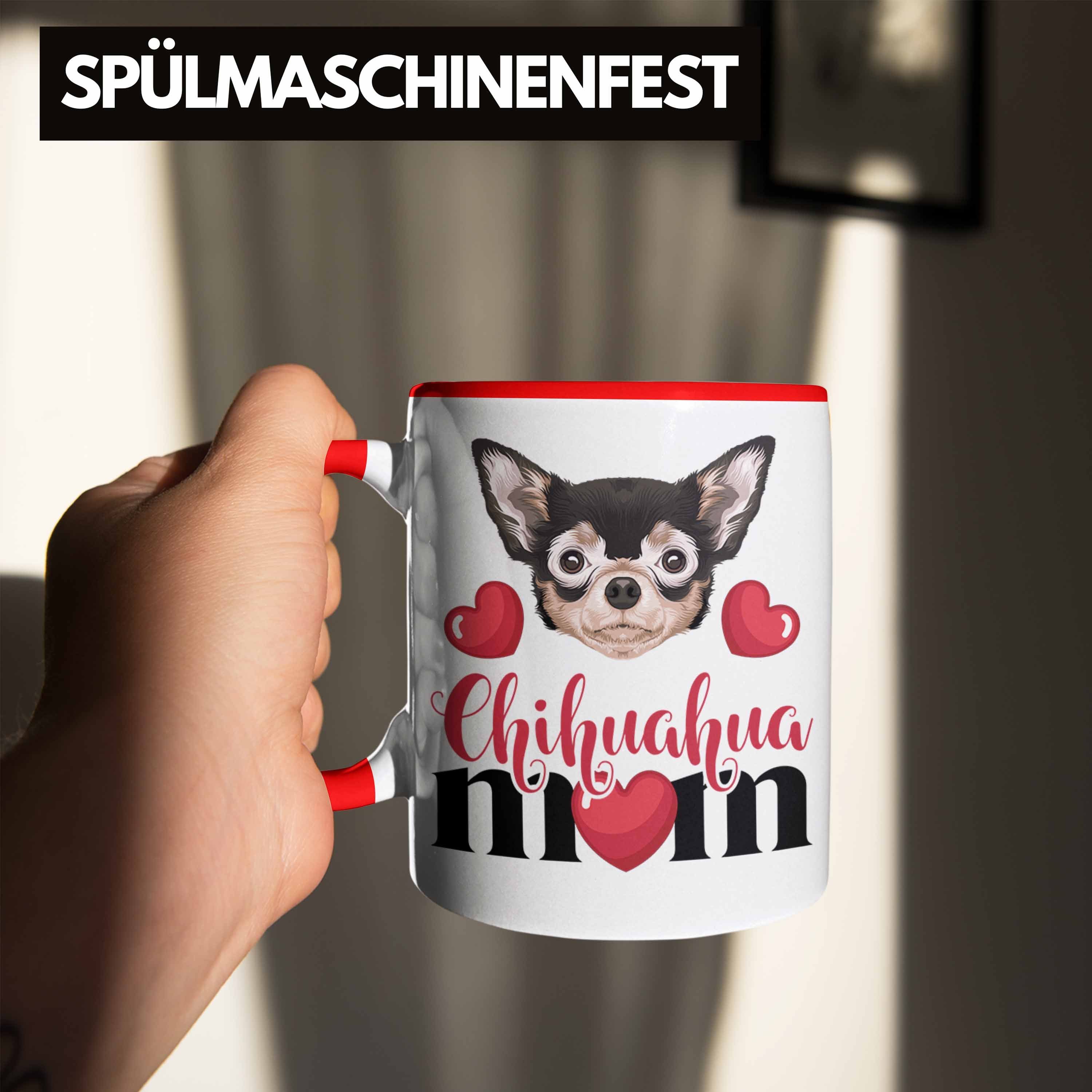 Trendation Tasse Mom Rot Besitzer Geschenkide Geschenk Lustiger Spruch Mama Tasse Chihuahua